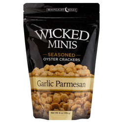 Wicked Minis Seasoned Oyster Crackers Garlic Parmesan - 6 OZ 6 Pack