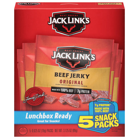 Jack Link's Original Beef Jerky 5 - 0.625 oz Packs - 8 Pack