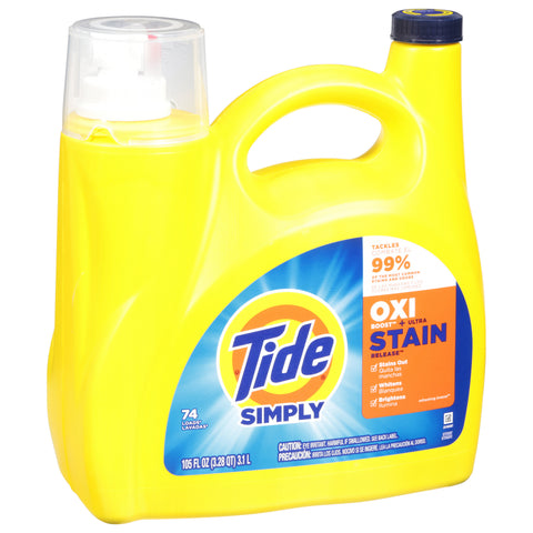 Tide Simply OXI Boost + Ultra Stain Release Detergent 105 fl oz