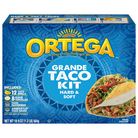 Ortega Grande Taco Dinner Kit 19.9 OZ