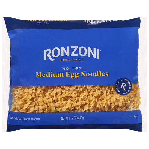 Ronzoni No.166 Medium Egg Noodles 12 oz - 12 Pack