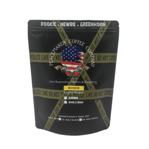 Peacemaker Coffee Company Ground Coffee Rookie Light Roast - 12 OZ 10 Pack