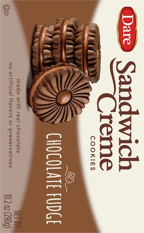 Dare Fudge Chocolate Creme Filled Sandwich Cookie 10.2 OZ