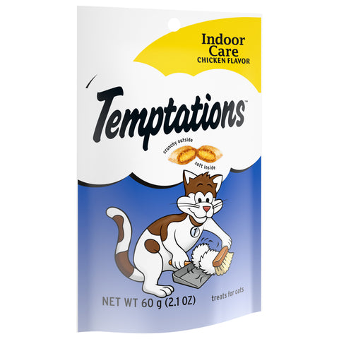 Whiskas Temptation Indoor Care Chicken Flavor Cat Treats 2.1 OZ