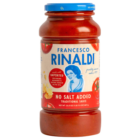 Francesco Rinaldi Pasta Sauce Traditional No Salt Added 23.5 OZ