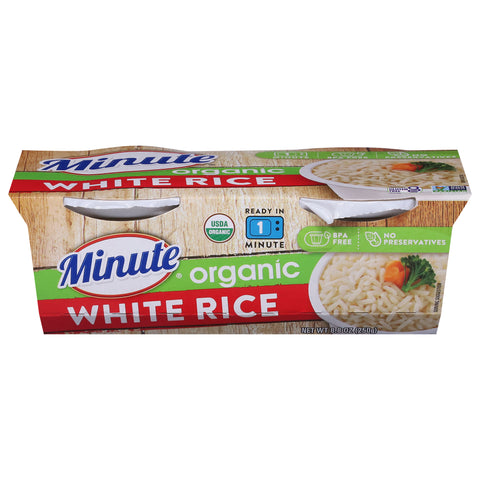 Minute Organic White Rice 8.8 oz - 8 Pack
