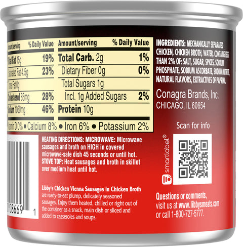 Libby's Chicken Vienna Sausages 4.6 OZ