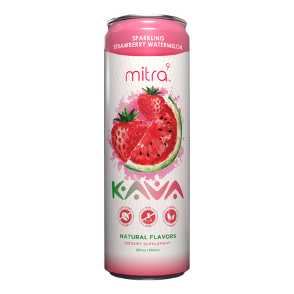 Mitra9 Brands Kava Strawberry Watermelon - 12 FL OZ 24 Pack