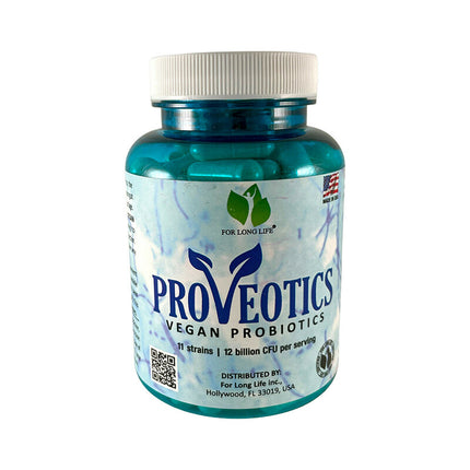 FOR LONG LIFE. Proveotics - Vegan Probiotic Digestive Enzymes - 120 CT 6 Pack