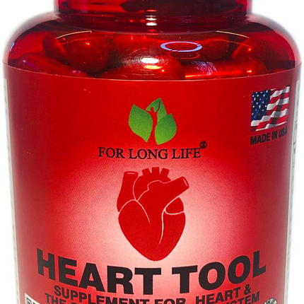 FOR LONG LIFE. Heart Tool - Healthy Heart Support Supplement - 60 CT 6 Pack