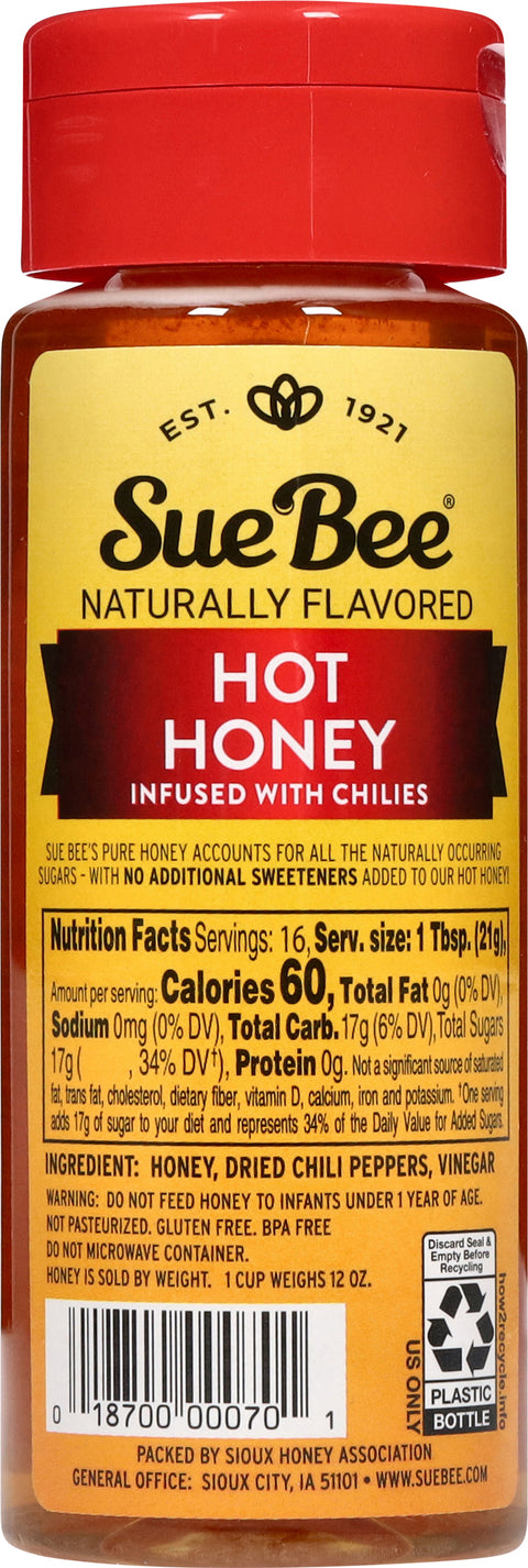 Sue Bee Infusions Hot Honey 12 OZ