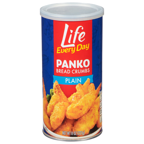 Life Every Day Panko Plain Bread Crumbs 8 oz - 12 Pack
