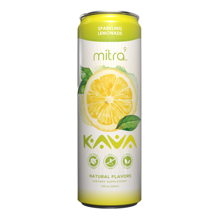 Mitra9 Brands Kava Lemonade - 12 FL OZ 24 Pack