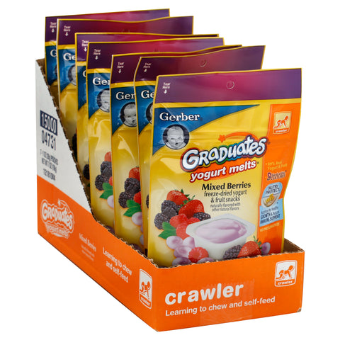 Gerber Graduates Yogurt Melts Mixed Berries 1 OZ