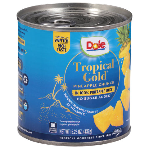 Dole Tropical Gold Pineapple Chunks 15.25 OZ