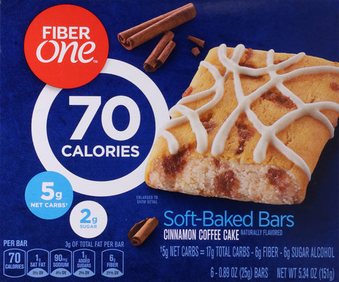Fiber One Soft-Baked Cinnamon Coffee Cake Bars 6