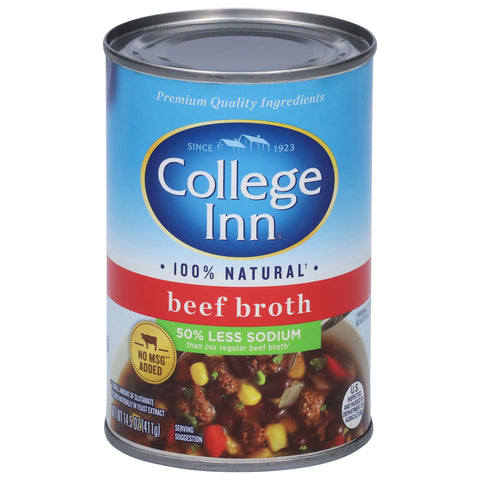 College Inn Broth 50% Less Sodium Beef 14.5 OZ