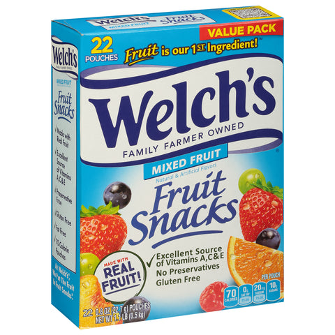 Welch's Mixed Fruit Snacks 17.6 OZ