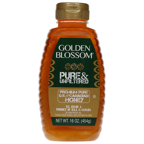 Golden Blossom Pure & Unfiltered Honey 16 oz - 6 Pack