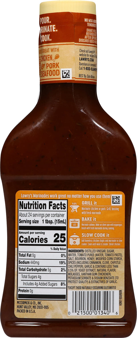 Lawry's Marinade Honey Bourbon 12 FZ