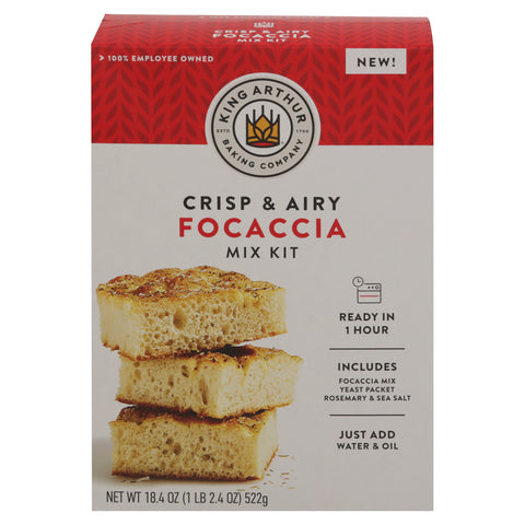 King Arthur Baking Company Crisp & Airy Focaccia Mix Kit 18.4 oz - 6 Pack