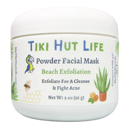 Tiki Hut Life Powder Facial Mask Beach Exfoliation - 2 OZ 6 Pack