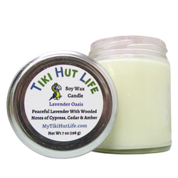 Tiki Hut Life Soy Wax Candle Lavender Oasis - 7 OZ 6 Pack