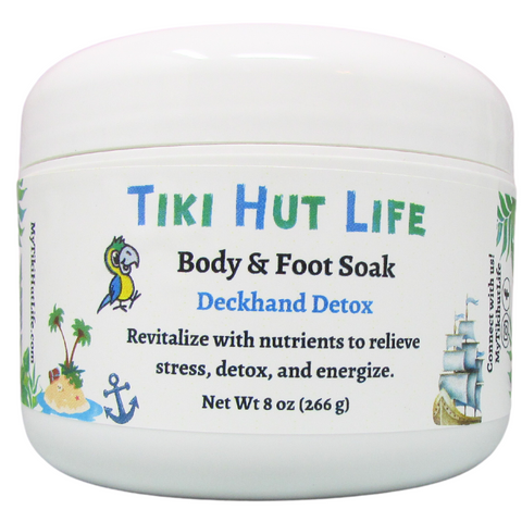 Tiki Hut Life Body + Foot Bath Deckhand Detox - 8 OZ 6 Pack