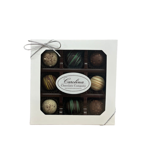 Carolina Chocolate Company 9 Piece Assorted Truffle - 8 OZ 12 Pack