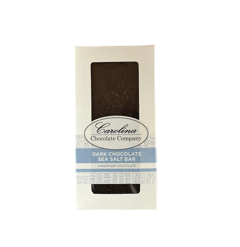 Carolina Chocolate Company Dark Chocolate Sea Salt Bar - 4 OZ 20 Pack