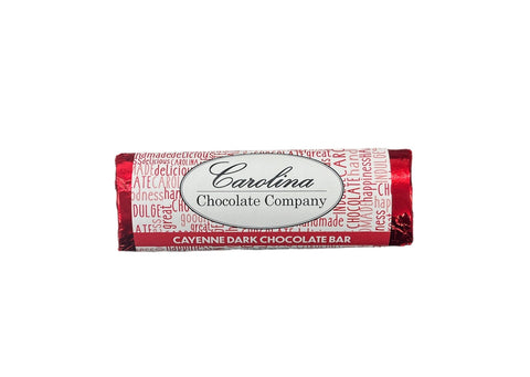 Carolina Chocolate Company Dark Chocolate Cayenne Bar - 1.3 OZ 24 Pack