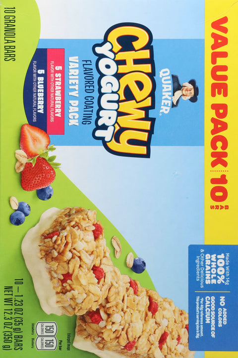 Quaker Strawberry Blueberry Granola Bars 12.3 OZ
