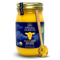 Spring Sunrise Natural Foods Cultured Ghee - 16 FL OZ 12 Pack