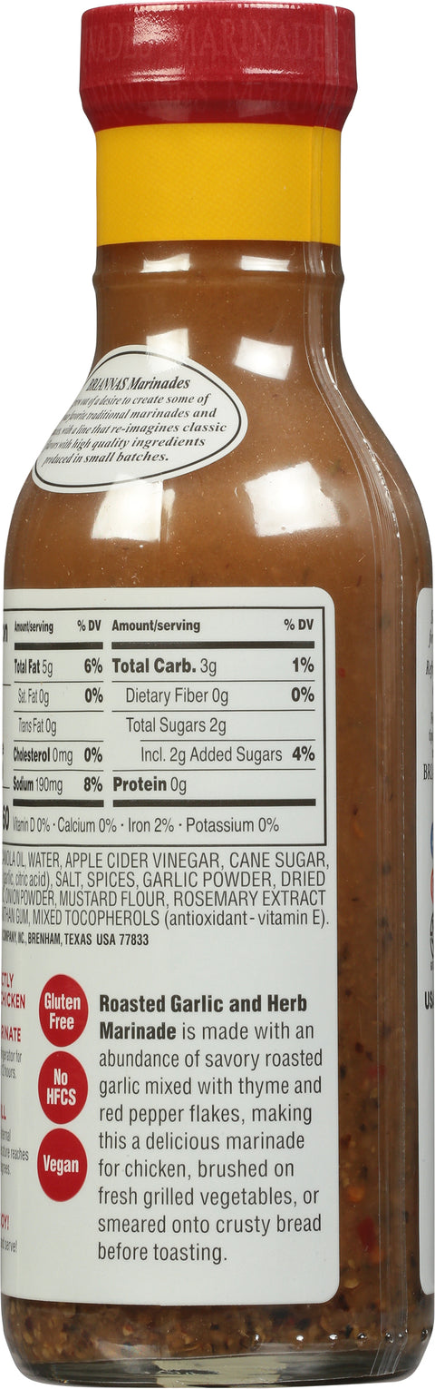 Briannas Roasted Garlic & Herb Marinade 12 FZ