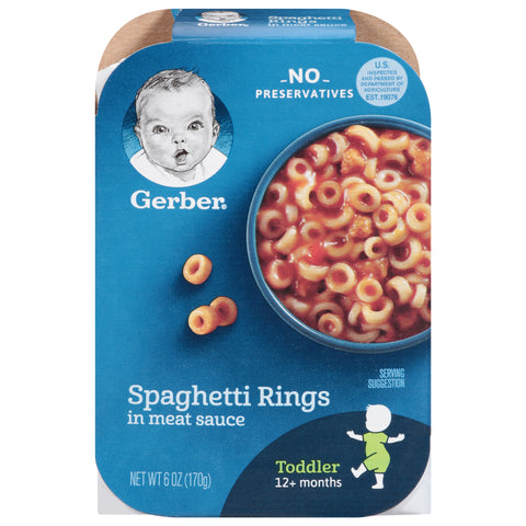 Gerber Graduates Lil Meals Speghetti Rings In Meat Sauce 6 OZ