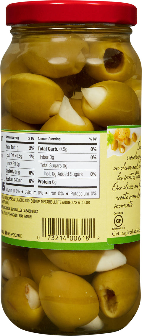Mezzetta Olives Garlic Stuffed 10 OZ