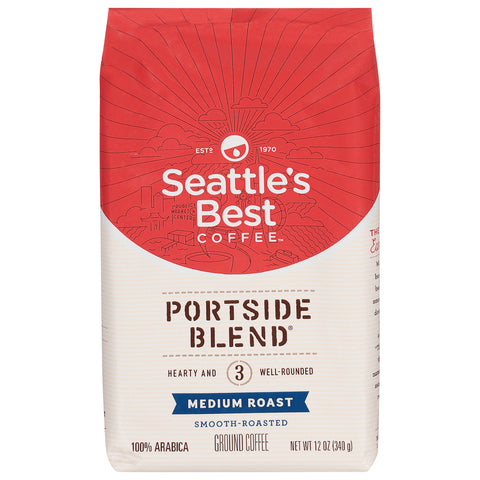 Seattle's Best Coffee 100% Arabica Medium Roast Ground Portside Blend Coffee 12 oz - 6 Pack