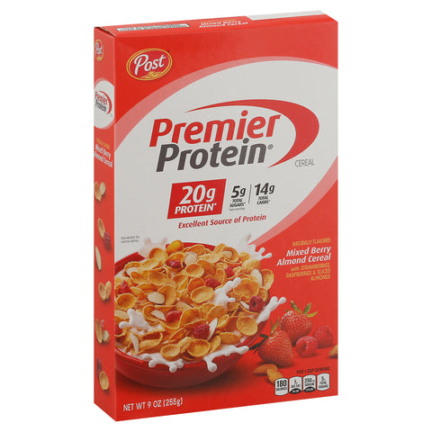 Premier Protein Mixed Berry Almond Cereal 9 OZ