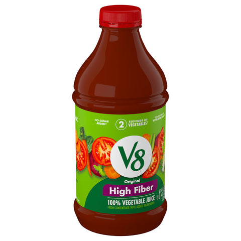 V8 100% Vegetable Juice High Fiber 46 FZ