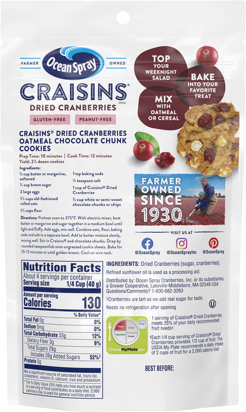 Ocean Spray Craisins Original 6 OZ