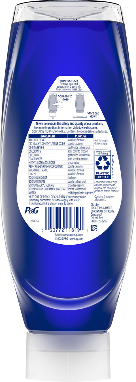 Dawn Platinum Ez-Squeese Dishwashing Liquid 24.3 FZ