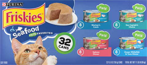 Purina Friskie's Seafood Pate Favorite Cat Food 11 LB