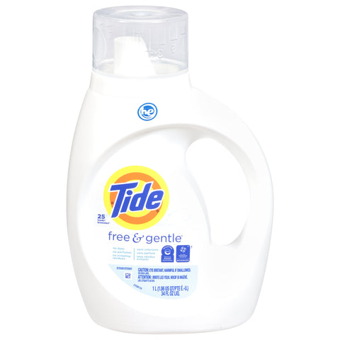 Tide Free & Gentle Detergent 34 fl oz - 6 Pack