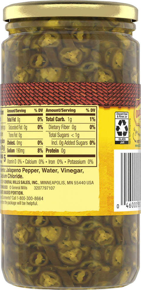 Old El Paso Peppers Jalapenos 12 OZ
