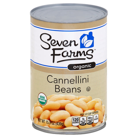 Seven Farms Cannellini Beans 15.5 oz - 24 Pack