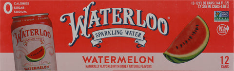Waterloo Watermelon Sparkling Water 144 FZ