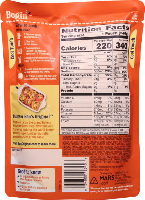 Ben's Original Ready Rice Creamy Four Cheese 8.5 OZ