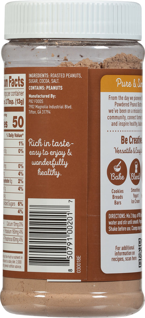 Pb2 Gluten Free Powdered Peanut Butter Chocolate 6.5 OZ