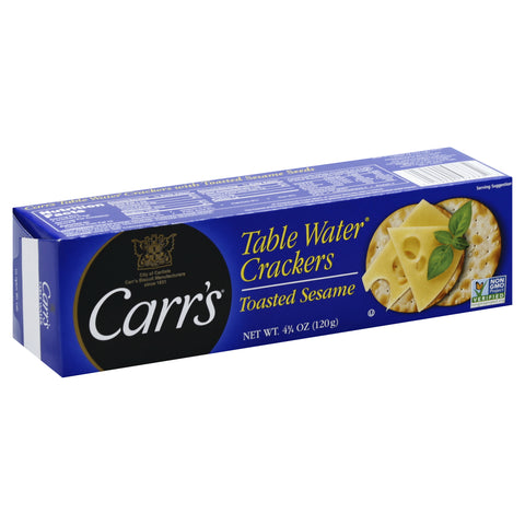 Carr's Crackers Table Water Sesame Seeds 4.25 OZ