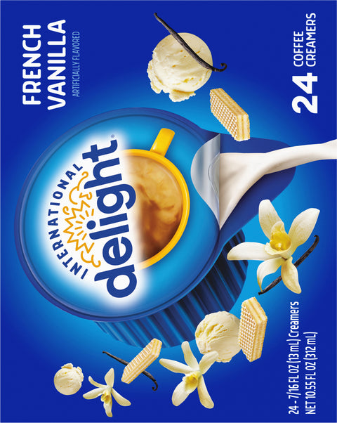 International Delight Coffee French Vanilla Creamer Singles 10.5 FZ